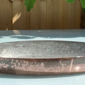 VINTAGE FRENCH COPPER ROASTING PAN, TRAY, TIN, GRATIN DISH, 36x23cm - MAUVIEL? - WILL POST! - Image 8