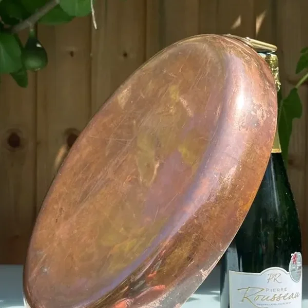 VINTAGE FRENCH COPPER ROASTING PAN, TRAY, TIN, GRATIN DISH, 36x23cm - MAUVIEL? - WILL POST!