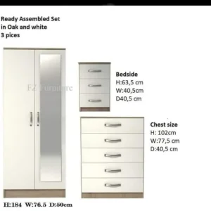 BRANDED 2 DOOR MIRROR WARDROBES AVAILABLE IN ✨FASTEST DELIVERY SALE