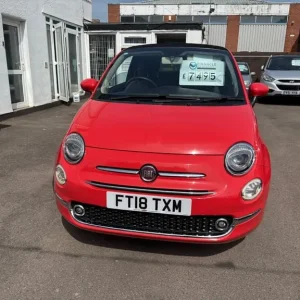 2018 Fiat 500 1.2 Lounge 2dr CONVERTIBLE Petrol Manual - Image 2
