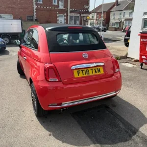 2018 Fiat 500 1.2 Lounge 2dr CONVERTIBLE Petrol Manual - Image 4