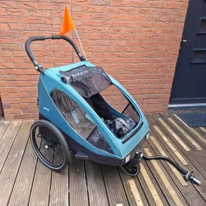 Bike trailer for 2 kids