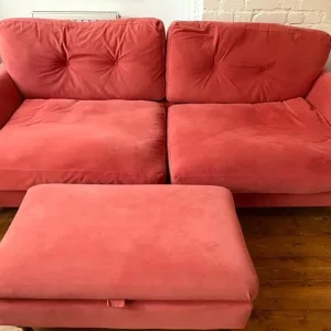 Joules Coral 4 Seater Sofa with matching Storage Ottoman - Image 2