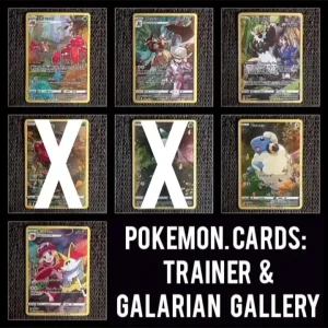5 Pokemon Trainer Galarian Gallery TCG Cards - Image 2