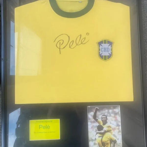 Signed Pele Shirt C.O.A.