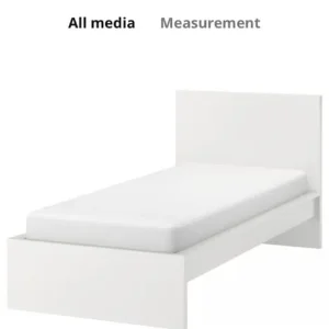 Ikea white single bed
