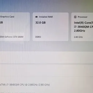 Alienware M18X R2 - 18.4 inches; - 32GB RAM - 1TB - i7-3840QM CPU - NEBULA RED gaming laptop - Image 4