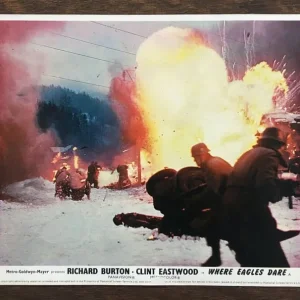 Where Eagles Dare ' Original 1968 Cinema Lobby Cards - Image 4