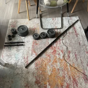 Opti Cast Iron Adjustable Barbell + Dumbbell Set 50kg