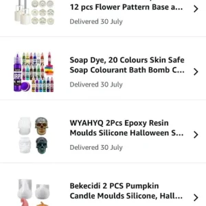 Candle moulds wax melts