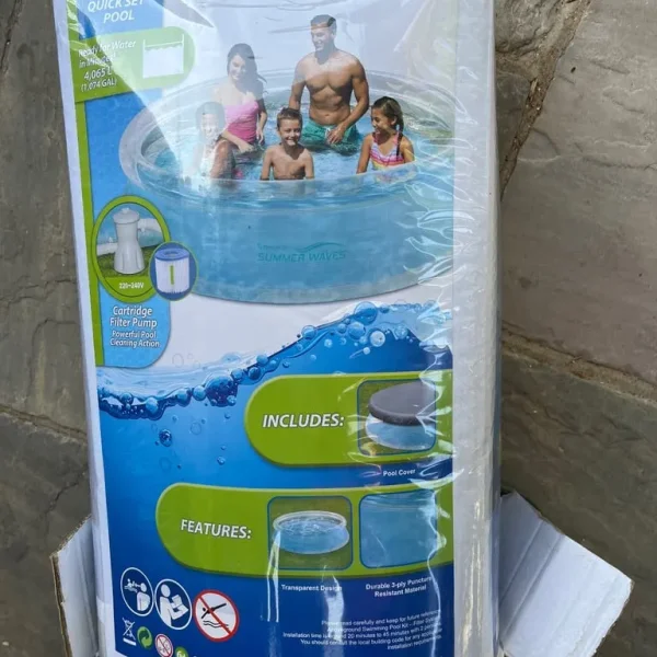 Pool set quick set up