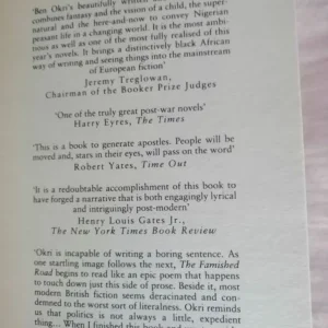 The Famished Road by Ben Okri - great condition - Image 6