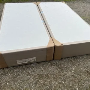 Ex display Sealy Double size cream divan bed with storage (4635) - Image 2