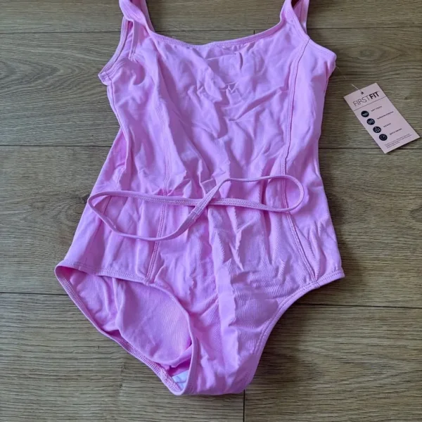 Brand New Royal Academy of Dance Pink Megan Leotard and Belt - Size 4 (Adult M)