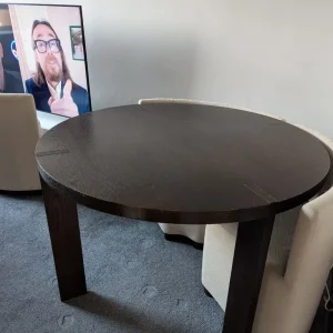 Round Wood Dining Table with Optional Chairs - Image 4