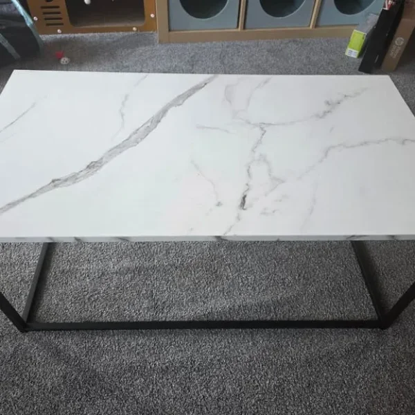 Free marble affect coffee table