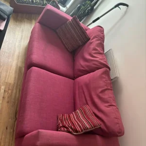 Pink 2-Seater Sofa - Image 3