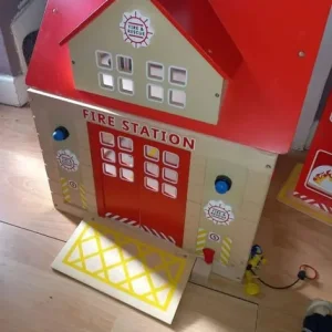Fire station and truck