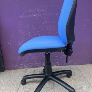 Single lever Blue operator office chair (no arms) 4620 - Image 2