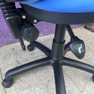 Single lever Blue operator office chair (no arms) 4620 - Image 5