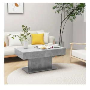 Coffee Table Concrete Grey 96x50x45 cm Engineered Wood - Image 2