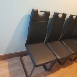 X4 black dining chairs - Image 2