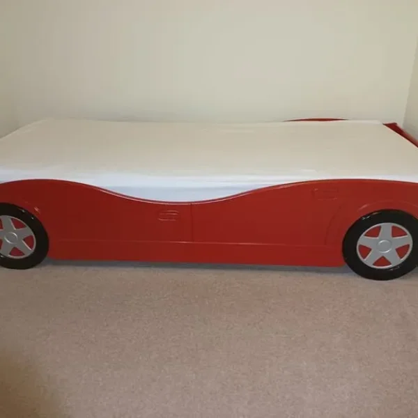 Red Motor Race Car Bed