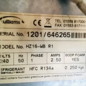 Williams HZ16 Commercial Fridge - Image 4
