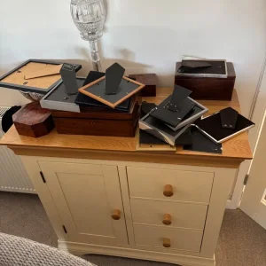 Oak sideboard storage cabinet
