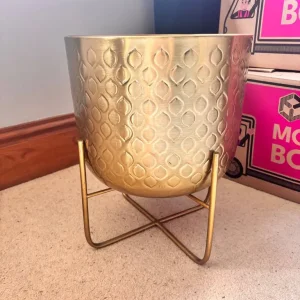 Gold plant stand - Image 2
