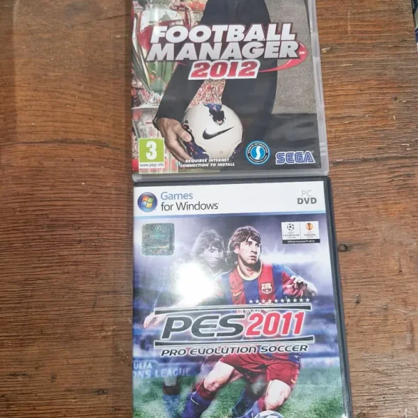 Football Manager 2012 and PES 2011 – Two PC Games, Good Condition