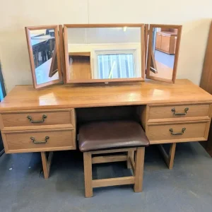 Vintage G Plan dressing table with stool