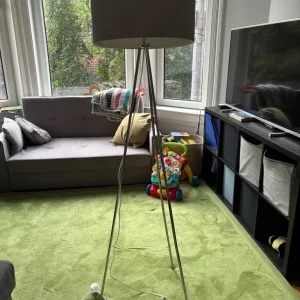grey floor lamp