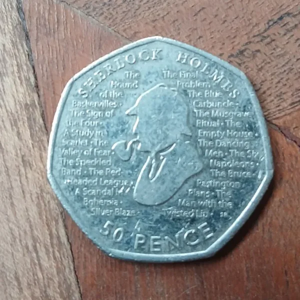 Sherlock Holmes 50p collectable
