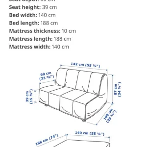 Double sofa bed - Image 5