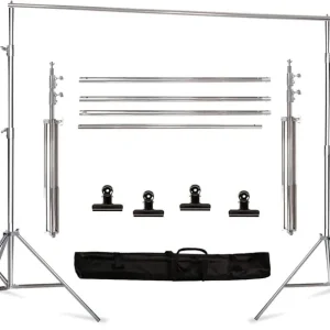 GSKAIWEN 8.5 * 10 FT Stainless Steel Backdrop Stand