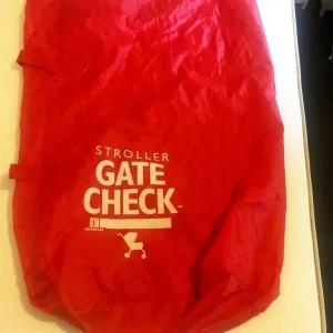 Red Stroller Gate Check Bag