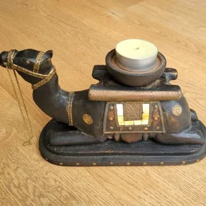 Wooden Camel Candle Holder - Image 2