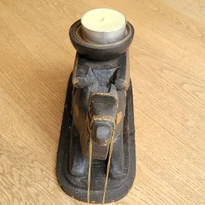 Wooden Camel Candle Holder - Image 3