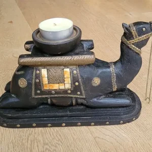 Wooden Camel Candle Holder - Image 4