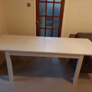 IKEA Bjursta Extendable Dining Table (White) - Image 5