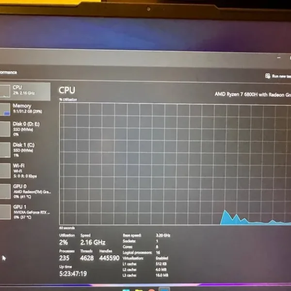 Laptop Lenovo Legion 5 3060 6GB 32GB RAM 500GB SSD