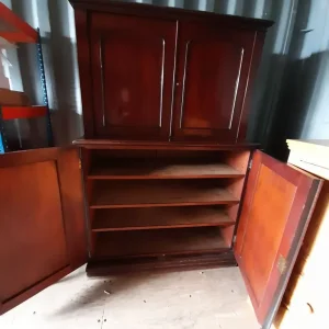 Large Vintage Mahogany Cupboard - Image 8