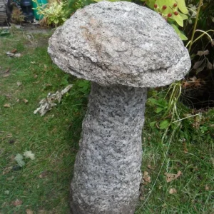 Granite Mushroom Garden Statue 2 Piece, 62cm Tall