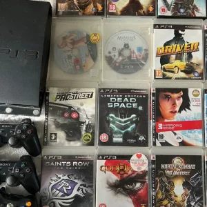 PlayStation 3 with 28 games, 2 controllers, and an Xbox controller - Image 4