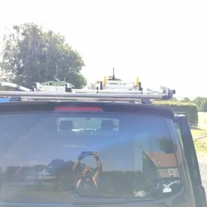 Rhino Aluminium Van Roof Rack - VW T6 Transporter 2015-2025 SWB (L1H1) Tailgate Rear Door - K508 - Image 3
