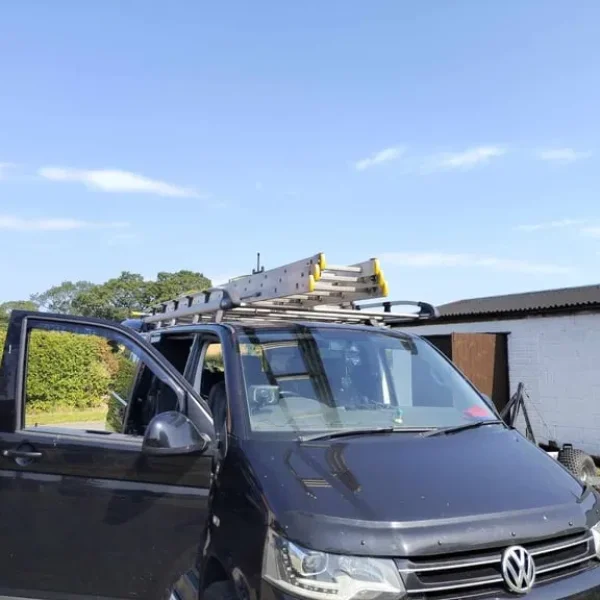 Rhino Aluminium Van Roof Rack - VW T6 Transporter 2015-2025 SWB (L1H1) Tailgate Rear Door - K508