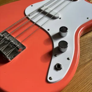 Squier Bronco Bass in Coral - Image 3