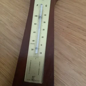 Vintage Weathermaster Barometer Combo - 18 1/2” Circa 1951 - Image 5