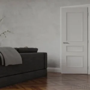 Deanta Windsor White Primed Internal FD30 Fire Door - 1981mm x 762mm (78 inch x 30 inch) - Image 3